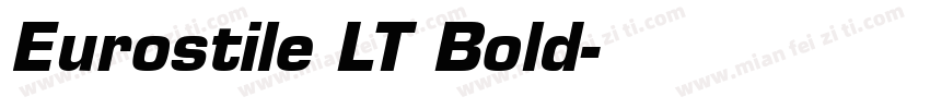 Eurostile LT Bold字体转换